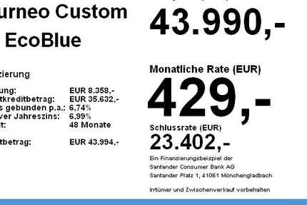 Ford Tourneo Custom 27.593 km 43.990 &euro; Kaufbeuren 87600
