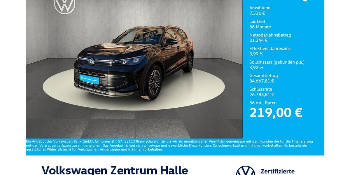 VW Tiguan 17.176 km 38.770 &euro; Halle/Saale 06110