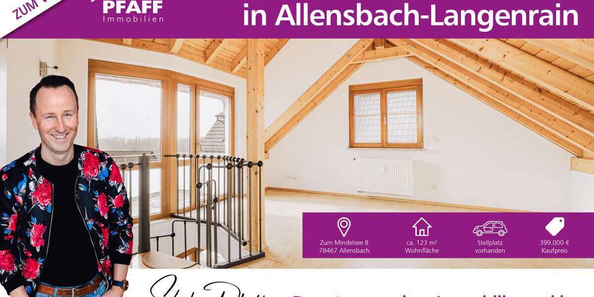 Etagenwohnung Allensbach - 5 Zimmer, 122 m&sup2;, 399.000&euro; | Angebot:26351113