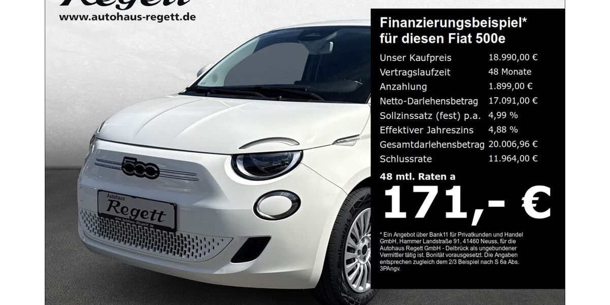 Fiat 500e 10.064 km 18.990 &euro; Delbrück-Westenholz 33129