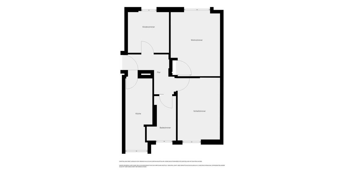 Etagenwohnung Erfurt Ilversgehofen - 3 Zimmer, 57 m&sup2;, 526&euro; | Angebot:26863035
