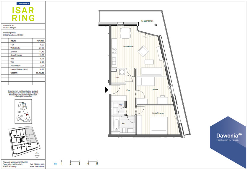 Wohn(t)raum mit Ausblick 3 zimmer