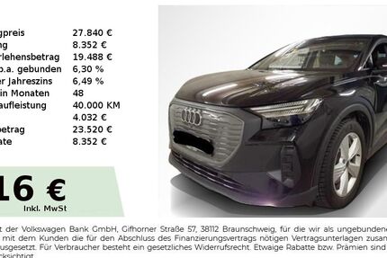 Audi Q4 e-tron 64.700 km 27.840 &euro; Höchstadt an der Aisch 91315