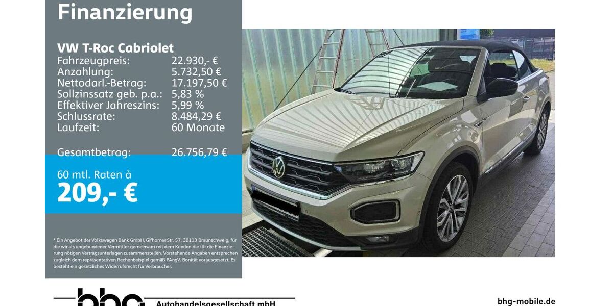 VW T-Roc 96.500 km 22.930 &euro; Balingen 72336