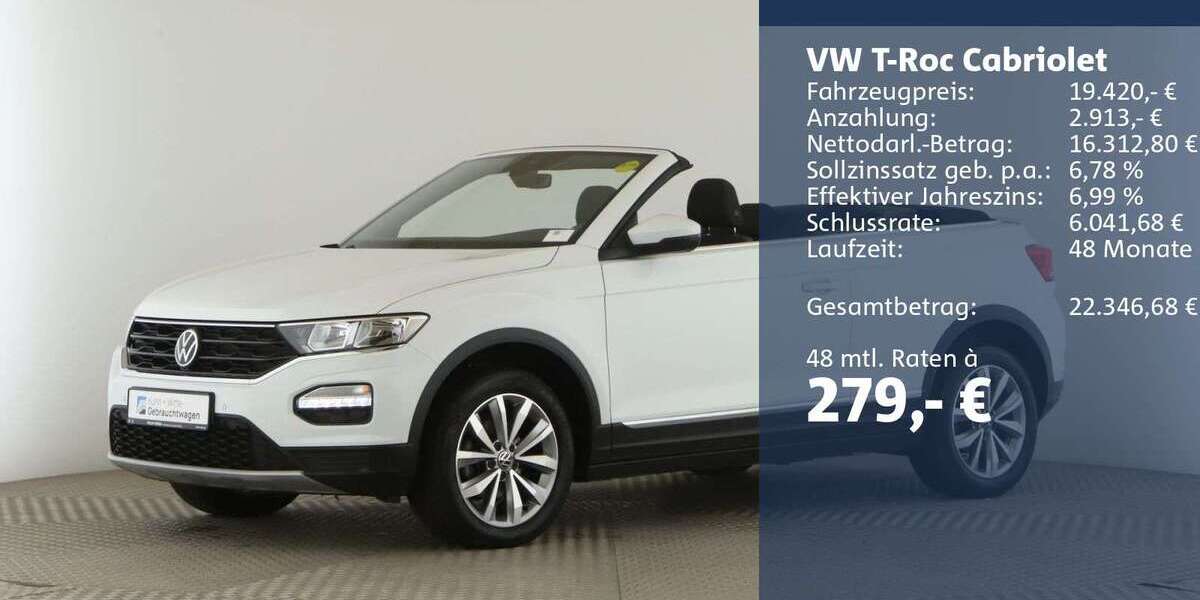 VW T-Roc 50.172 km 19.420 &euro; Jesteburg 21266