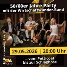 50/60er Jahre Party 29.05.2026 mach | werk | KOMPAKT MEDIA