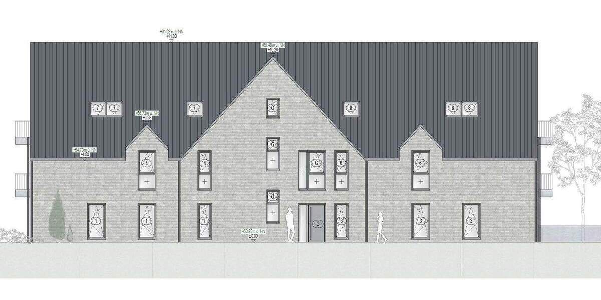 Terrassenwohnung Borken - 3 Zimmer, 84 m&sup2;, 351.200&euro; | Angebot:24221378