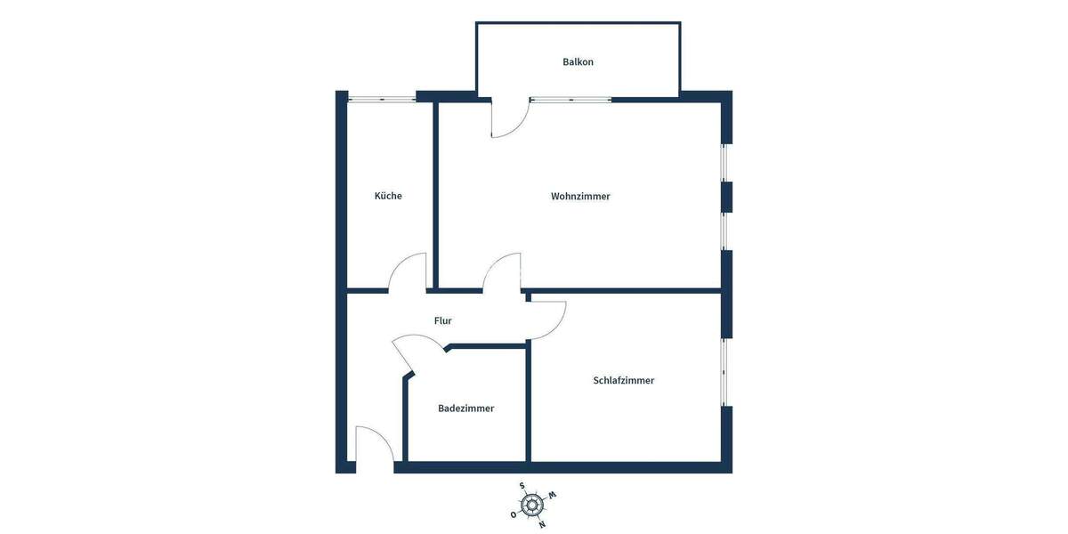 Etagenwohnung Nuthetal Saarmund - 2 Zimmer, 56 m&sup2;, 189.000&euro; | Angebot:25773309