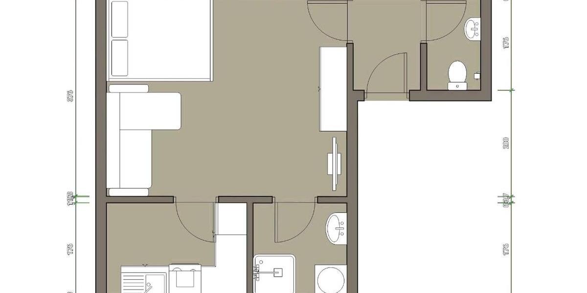 Erdgeschoßwohnung Bollendorf - 1 Zimmer, 27 m&sup2;, 495&euro; | Angebot:26289429