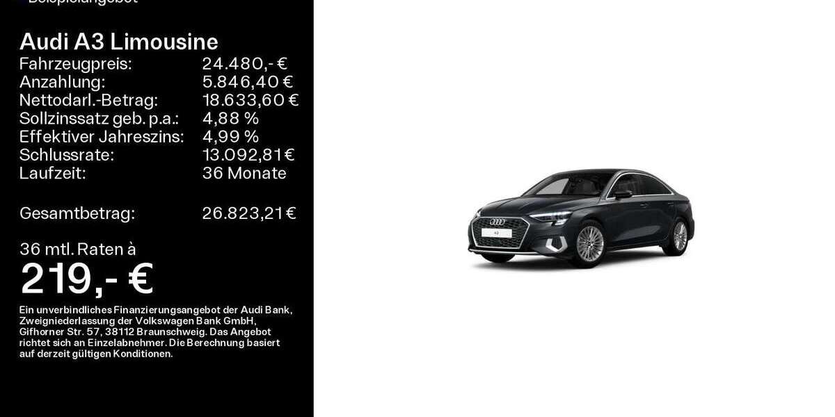Audi A3 87.254 km 24.480 € Oberursel 61440