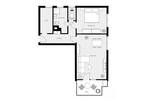 Etagenwohnung Blaustein Herrlingen - 2 Zimmer, 62 m&sup2;, 240.000&euro; | Angebot:25934085