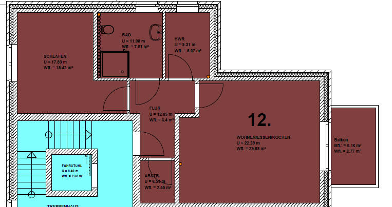 Etagenwohnung Schortens Heidmühle - 2 Zimmer, 69 m&sup2;, 259.000&euro; | Angebot:25730044