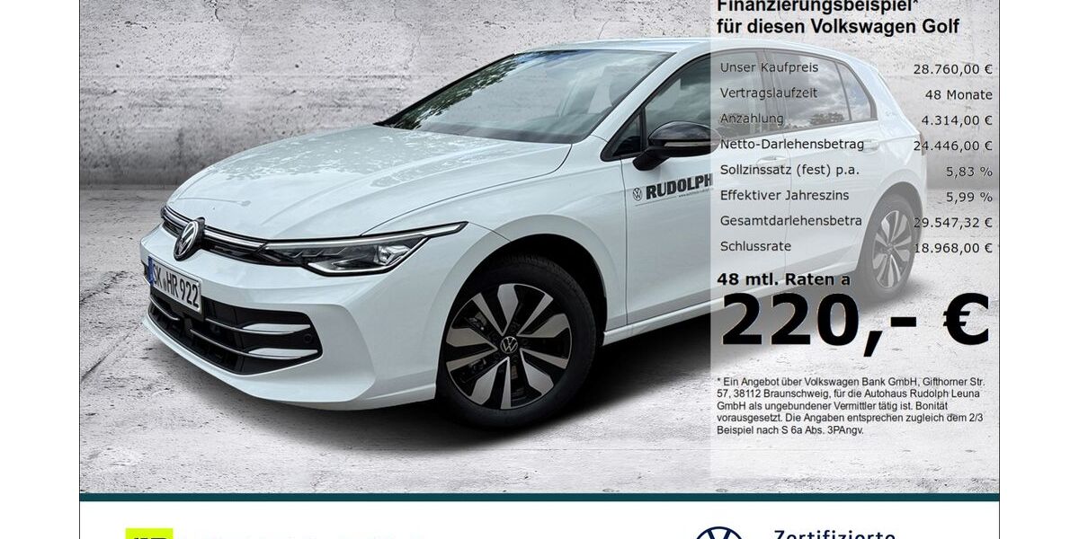 VW Golf 6.400 km 26.640 &euro; Leuna 06237