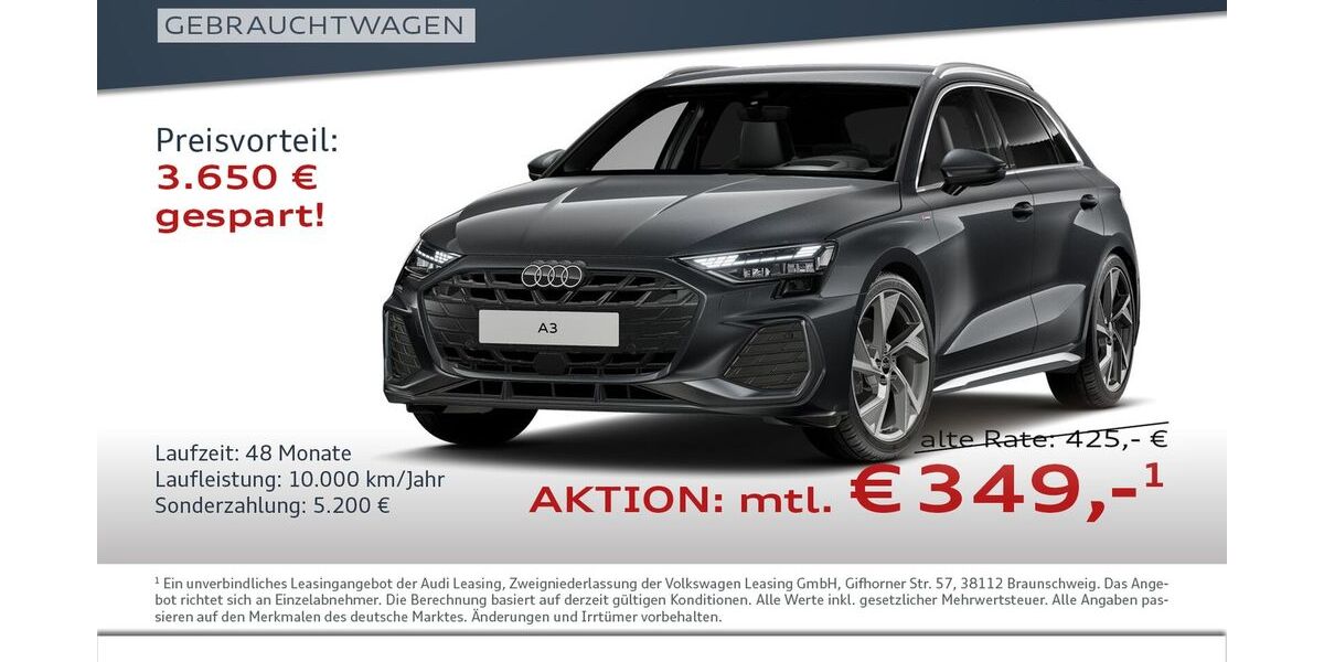 Audi A3 7.200 km 42.980 &euro; Halle 06122