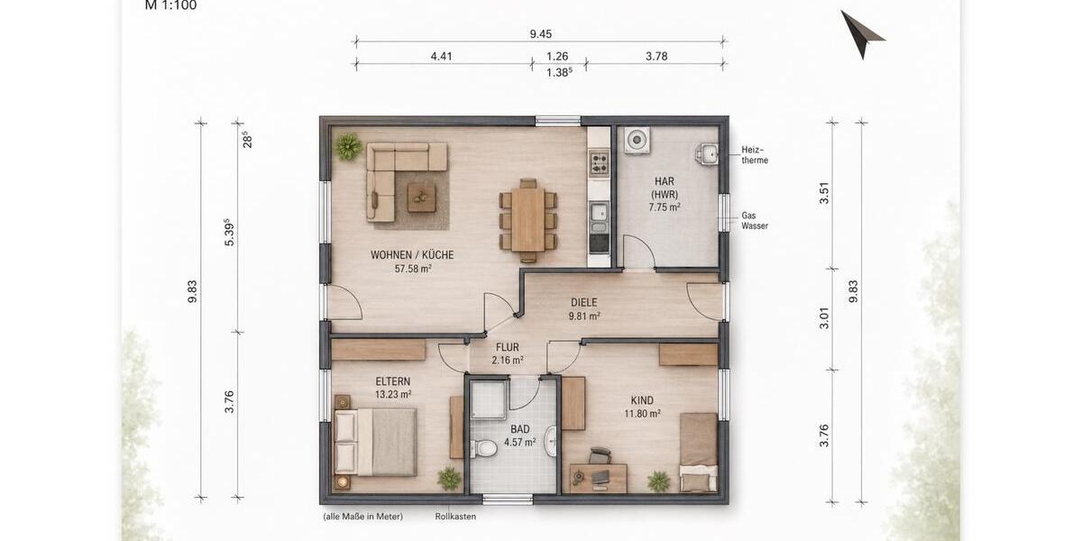 Bungalow Berlin Marzahn-Hellersdorf - 3 Zimmer, 77 m&sup2;, 599.999&euro; | Angebot:27112007