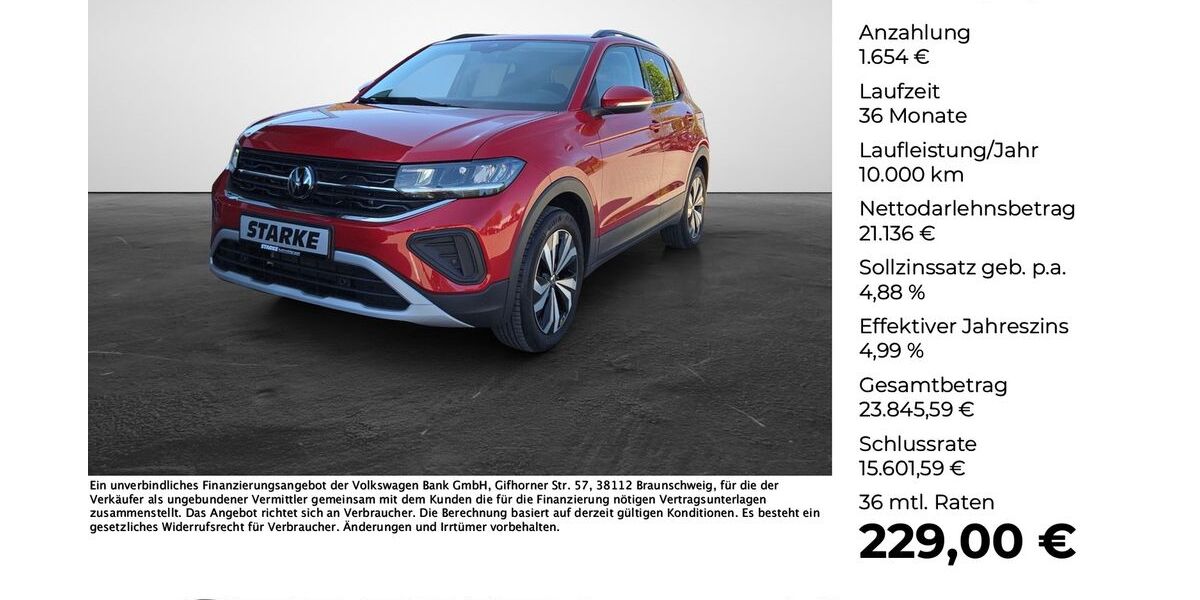 VW T-Cross 11.635 km 22.790 &euro; Wallenhorst 49134
