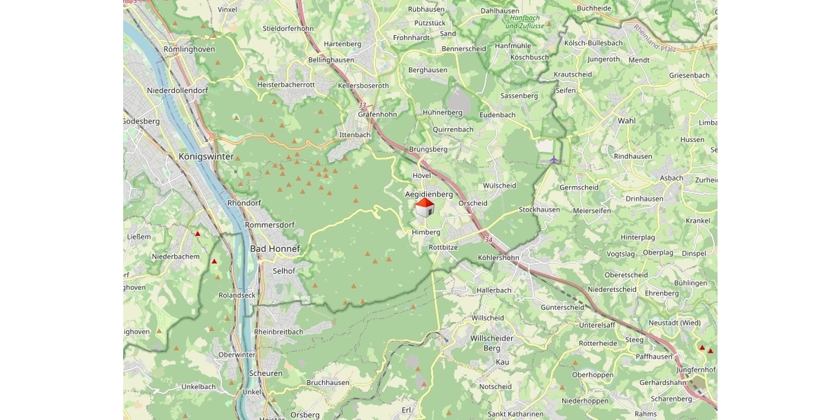 69 m² Gewerbeeinheit im Erdgeschoss inkl. 2 Stellplätzen - Gewerbeobjekt Bad Honnef | Angebot:25263785