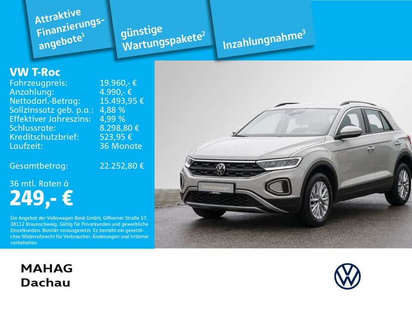 VW T-Roc 22.494 km 19.960 € Dachau 85221