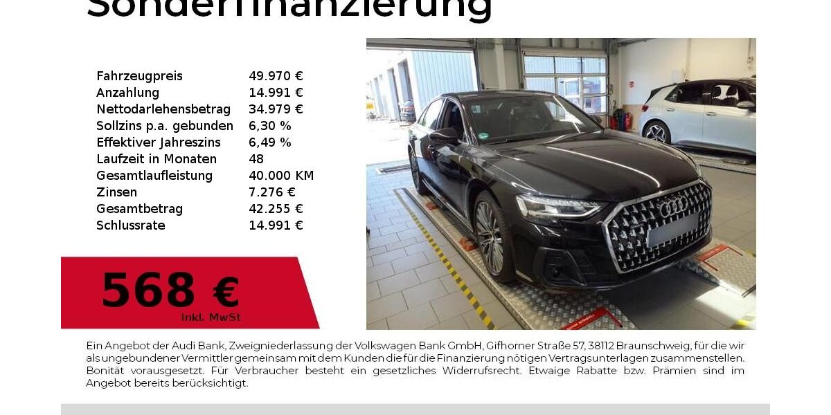 Audi A8 63.200 km 49.970 &euro; Nürnberg 90411