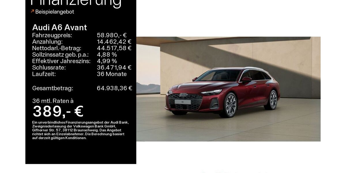 Audi A6 15.283 km 58.980 &euro; Schweinfurt 97424