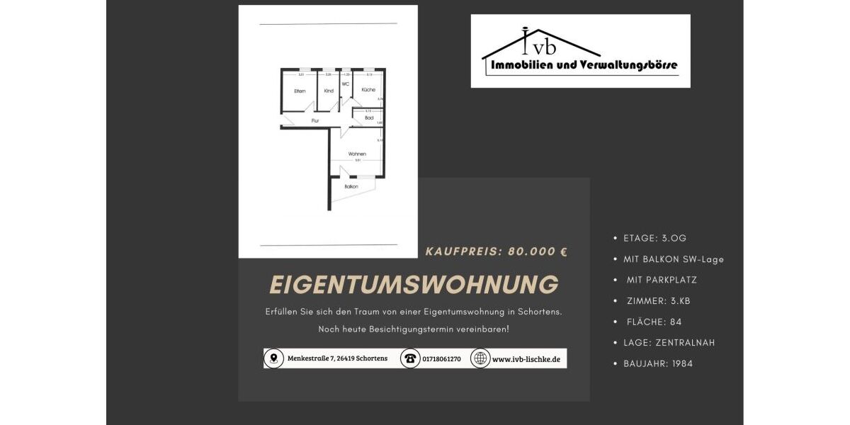 Provisionsfrei* Eigentumswohnung in Schortens - 5- Schortens | Angebot:25423535