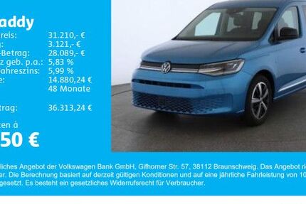 VW Caddy 12.990 km 31.210 € Gersthofen 86368