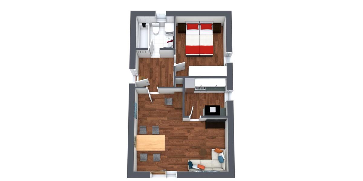 Etagenwohnung Günzburg - 2 Zimmer, 49 m&sup2;, 1.450&euro; | Angebot:25299504