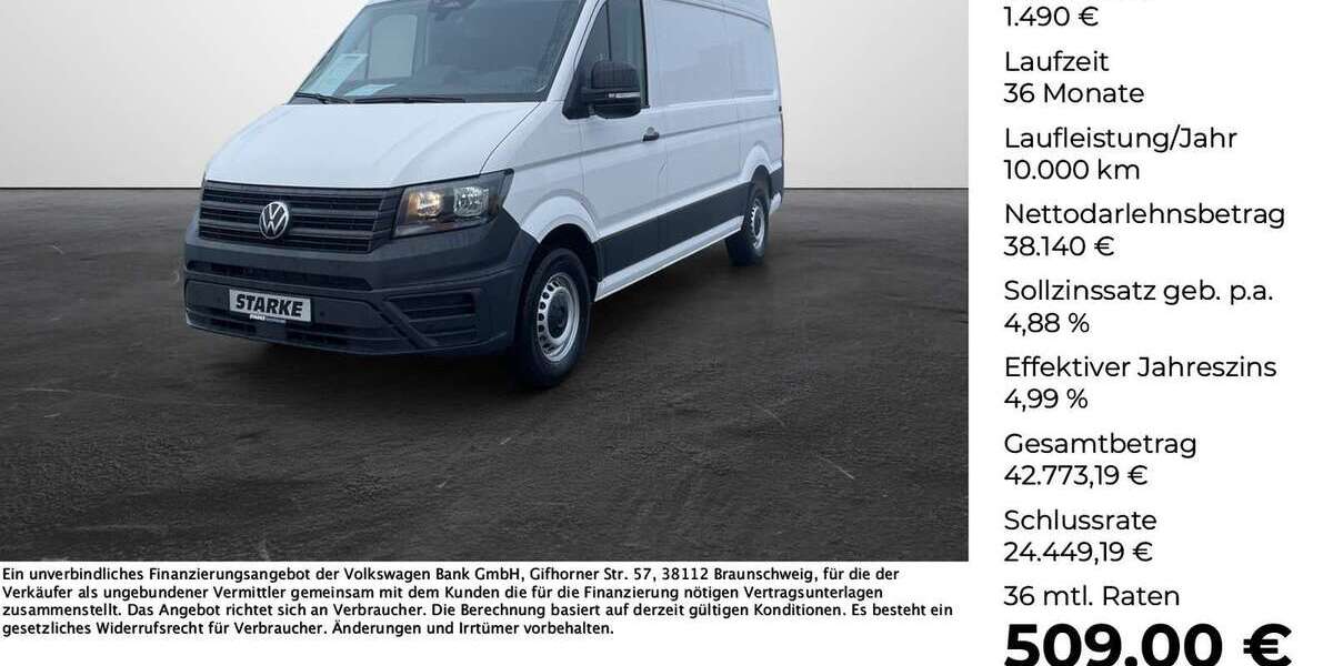 VW Crafter 7.718 km 39.630 &euro; Vechta 49377