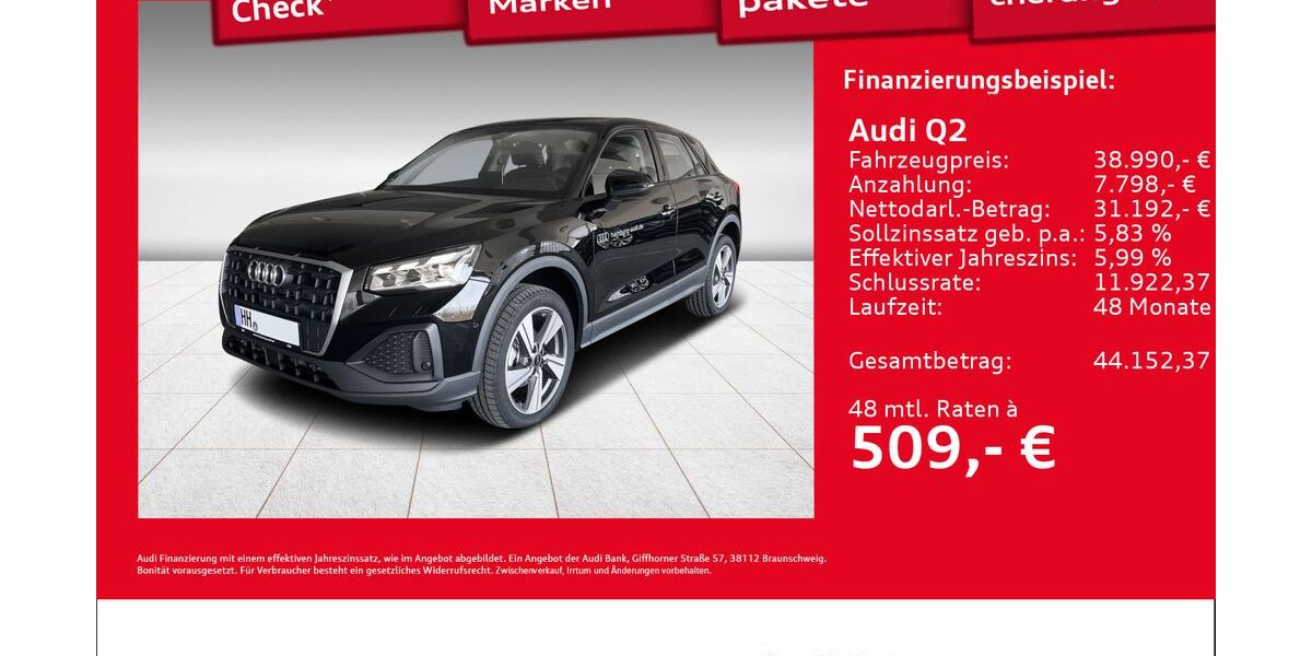 Audi Q2 1.890 km 38.990 &euro; Hamburg 22419