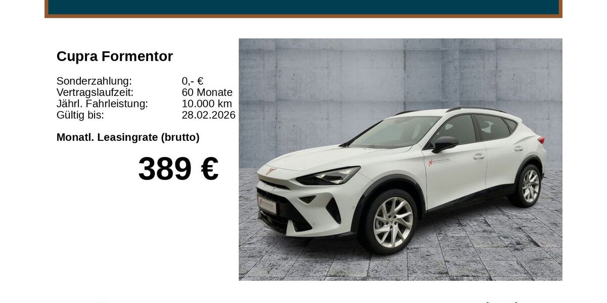 Cupra Formentor 8.000 km 38.490 &euro; Bayreuth 95448
