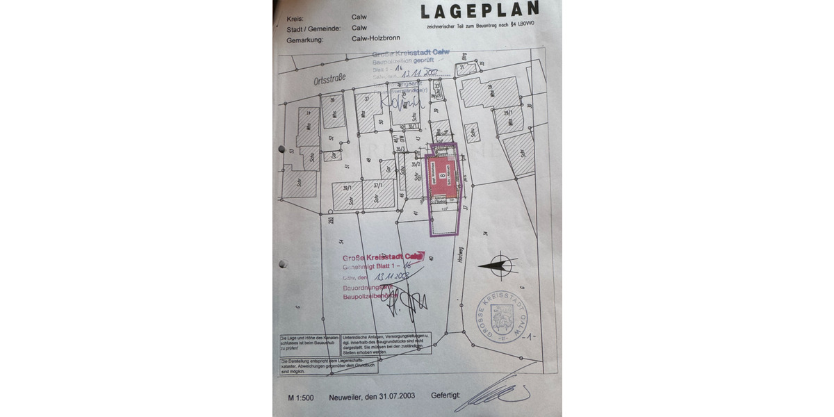 Grundstück Calw Holzbronn - 365.000&euro; | Angebot:26219265