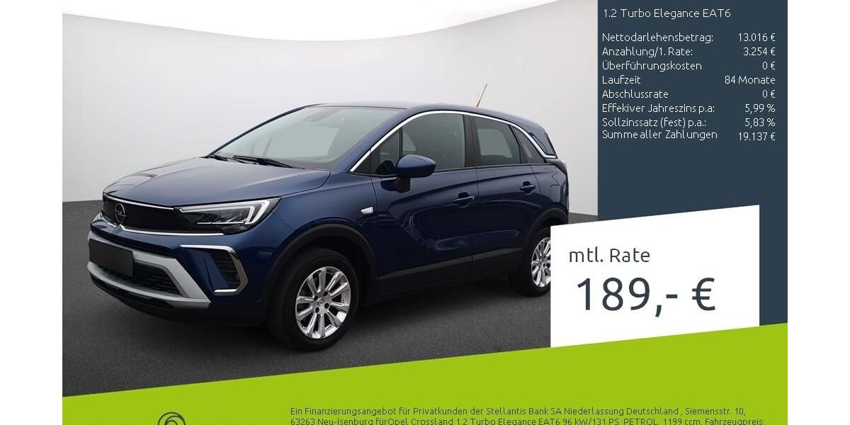Opel Crossland (X) 27.949 km 14.700 &euro; Bocholt 46395