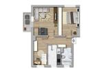 Etagenwohnung Merseburg - 3 Zimmer, 59 m&sup2;, 346&euro; | Angebot:26662545