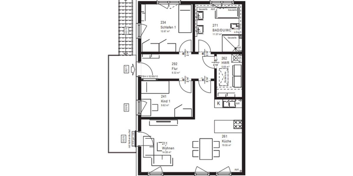 Etagenwohnung Kirchroth (Aufroth) Aufroth - 3 Zimmer, 85 m&sup2;, 1.125&euro; | Angebot:26886512