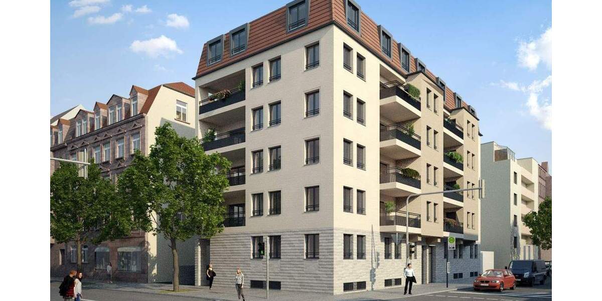 Baubeginn: Große Mansardenwohnung mit Dachterrasse für Individualisten - Nähe U-Bahn, großer Balkon, Top Infrastruktur 4 zimmer