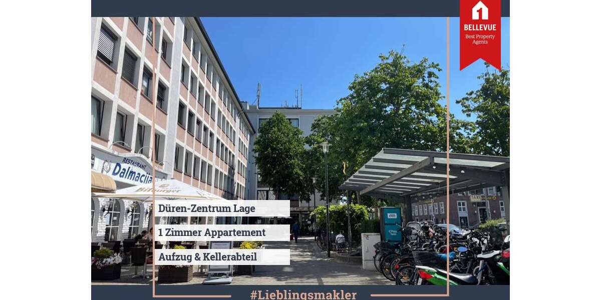 Etagenwohnung Düren - 1 Zimmer, 38 m&sup2;, 460&euro; | Angebot:27313941
