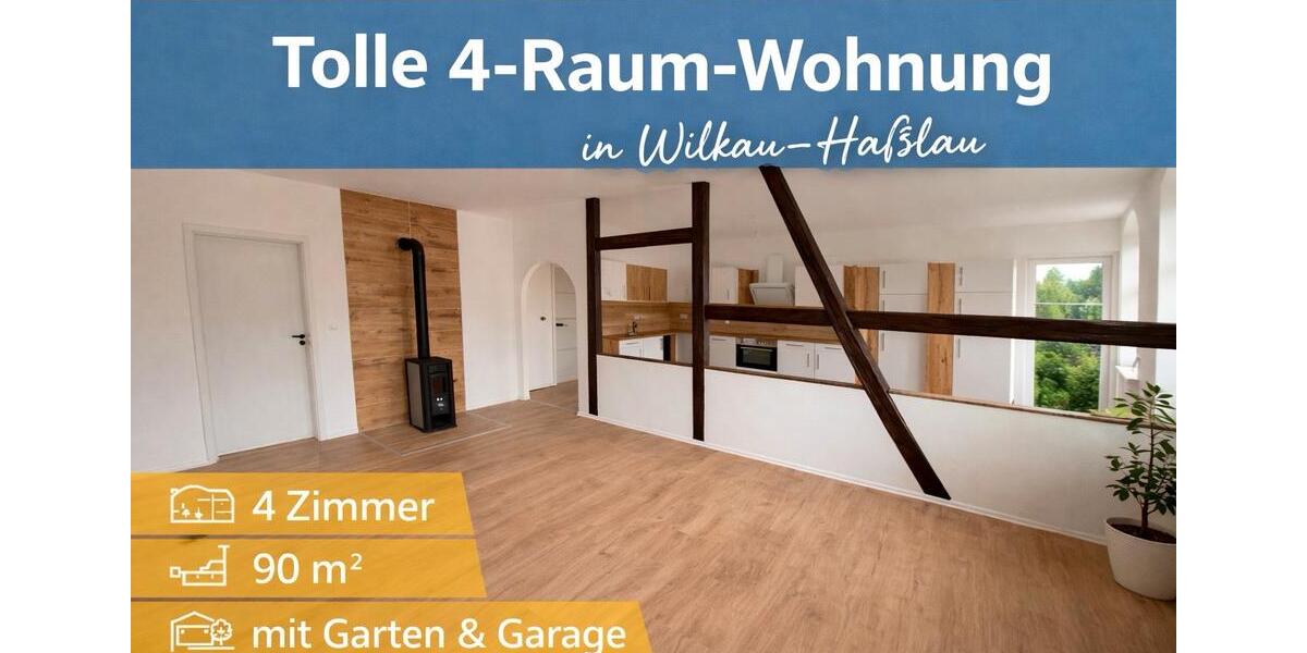 Etagenwohnung Wilkau-Haßlau Haßlau - 4 Zimmer, 90 m&sup2;, 675&euro; | Angebot:24847687