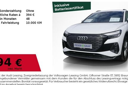 Audi Q4 e-tron 7.150 km 42.980 &euro; Erlangen 91058