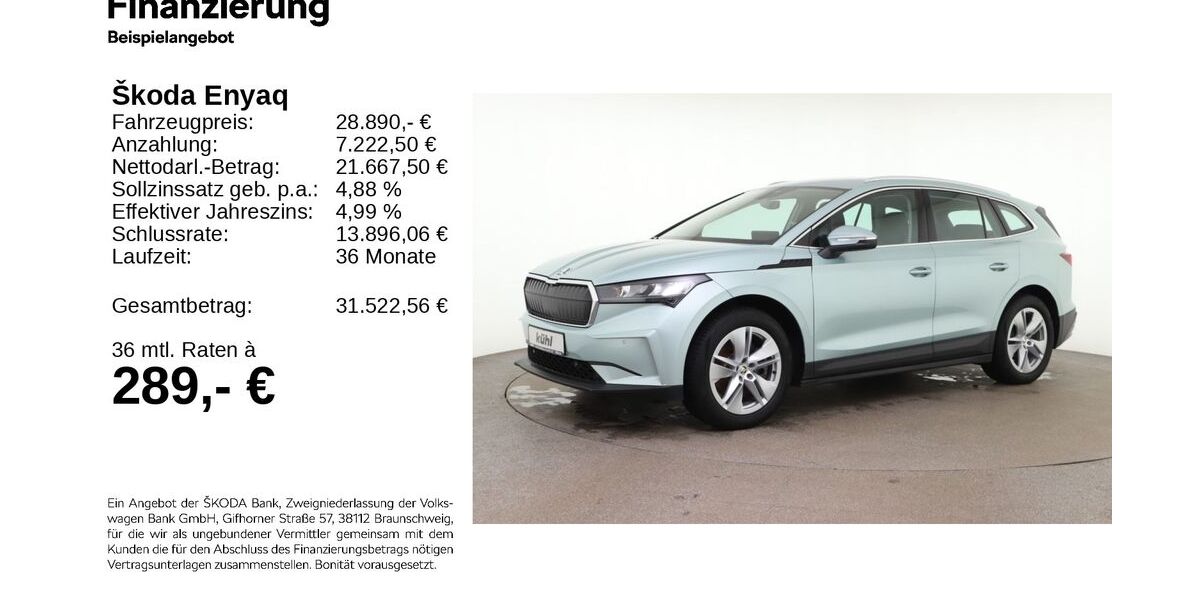 Skoda Enyaq 53.840 km 28.590 &euro; Gifhorn 38518