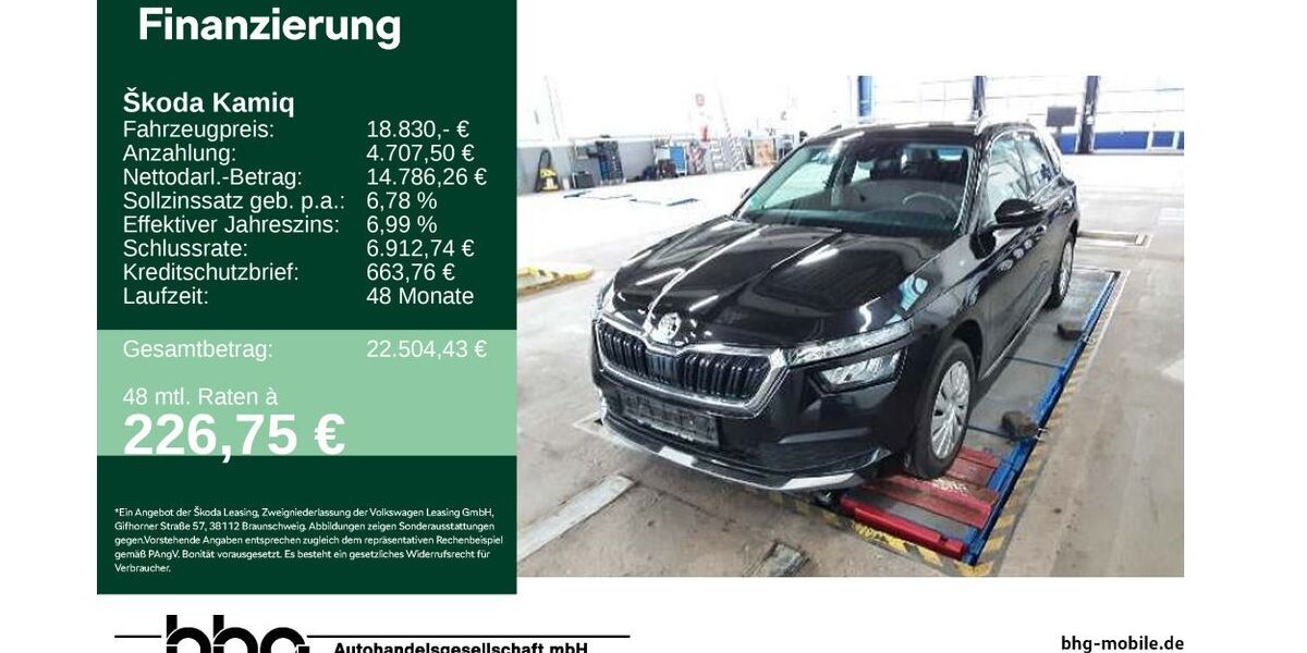 Skoda Kamiq 70.132 km 18.830 &euro; Freudenstadt 72250