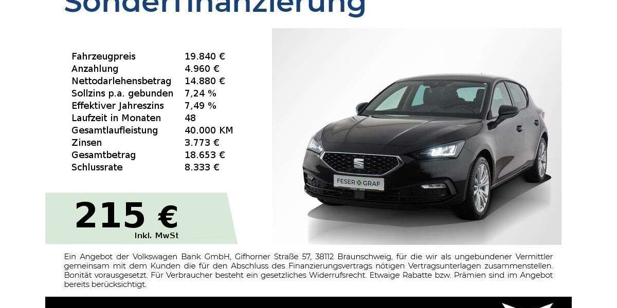 Seat Leon 6.950 km 19.840 &euro; Höchstadt 91315