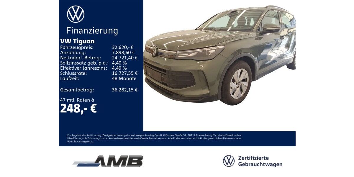 VW Tiguan 16.680 km 31.980 &euro; Borna 04552