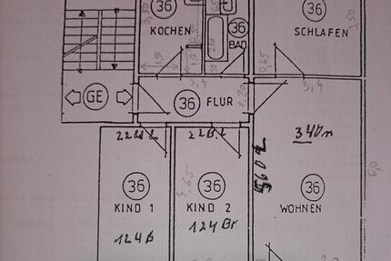 Charmante 4-Raum-Wohnung mit Balkon-Wintergarten 2. OG 4 zimmer