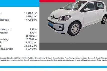 VW up! 56.750 km 11.590 &euro; Wanzleben-Börde OT Hohendodeleben 39164