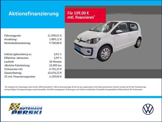 VW up! 56.750 km 11.590 &euro; Wanzleben-Börde OT Hohendodeleben 39164