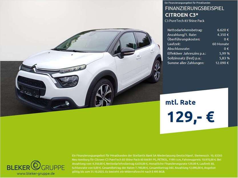 Citroen C3 19.675 km 10.970 € Borken 46325