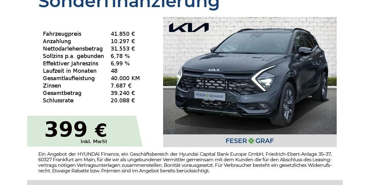 Kia Sportage 6.922 km 41.850 &euro; Hallstadt 96103