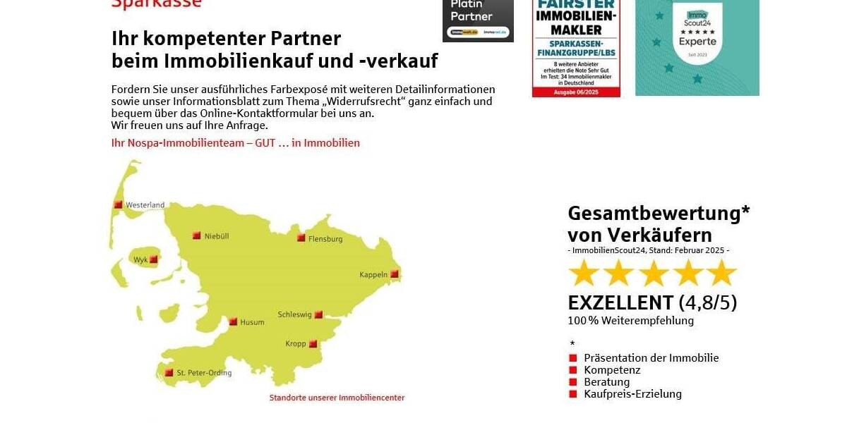 Bungalow Süderbrarup - 4 Zimmer, 90 m&sup2;, 395.000&euro; | Angebot:25190894