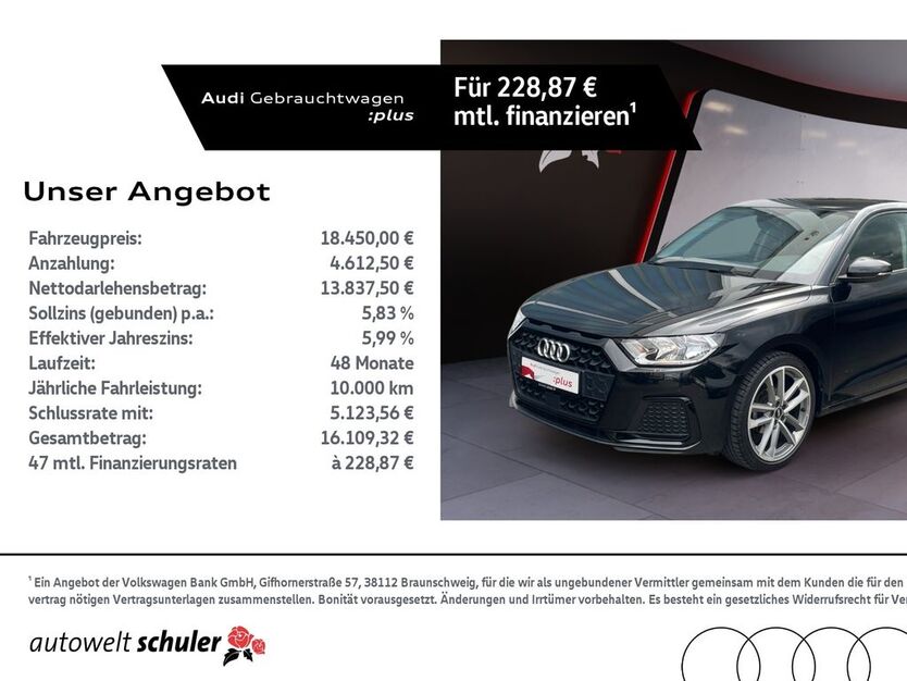 Audi A1 69.526 km 18.450 € Villingen-Schwenningen 78052