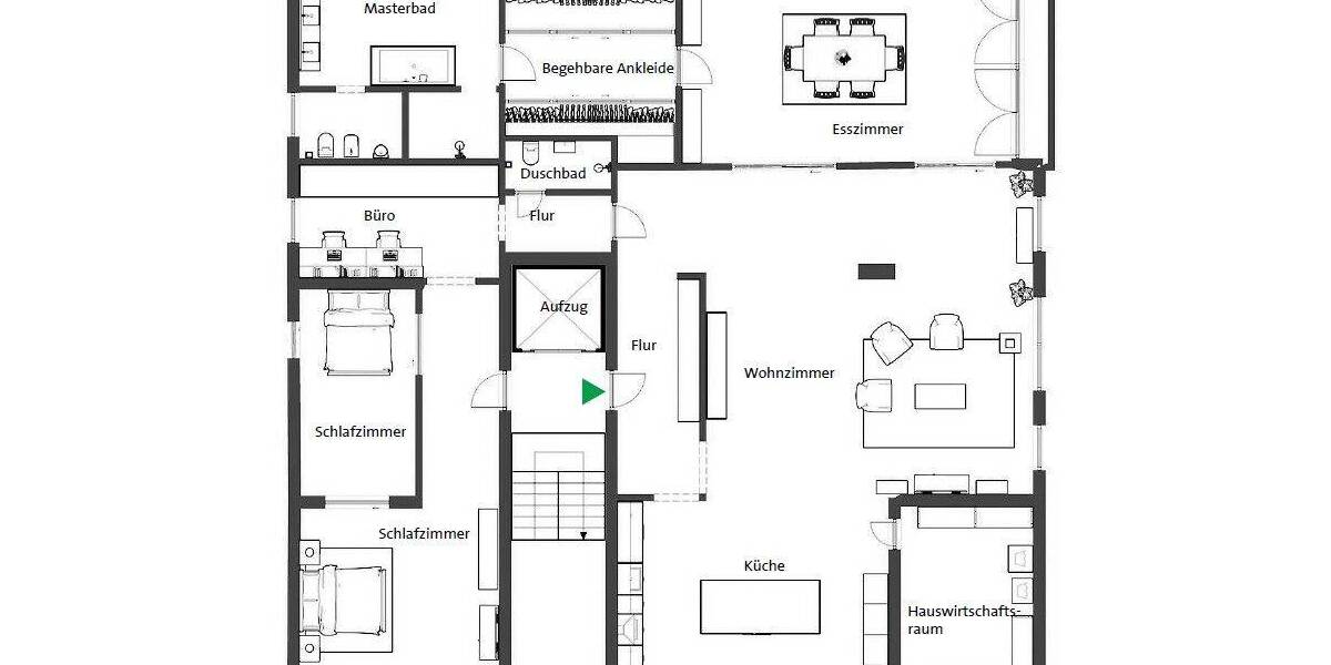 Etagenwohnung Düsseldorf Oberkassel - 5 Zimmer, 269 m&sup2;, 1.695.000&euro; | Angebot:26816806